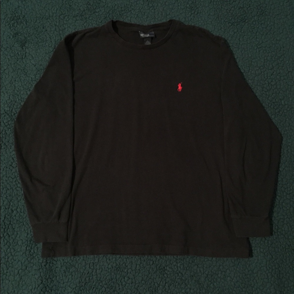 Black polo Ralph Lauren long sleeve tee